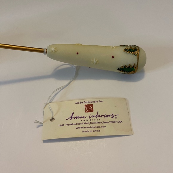 Home interiors and gifts snowman Christmas candle snuffer NWT - Picture 3 of 7